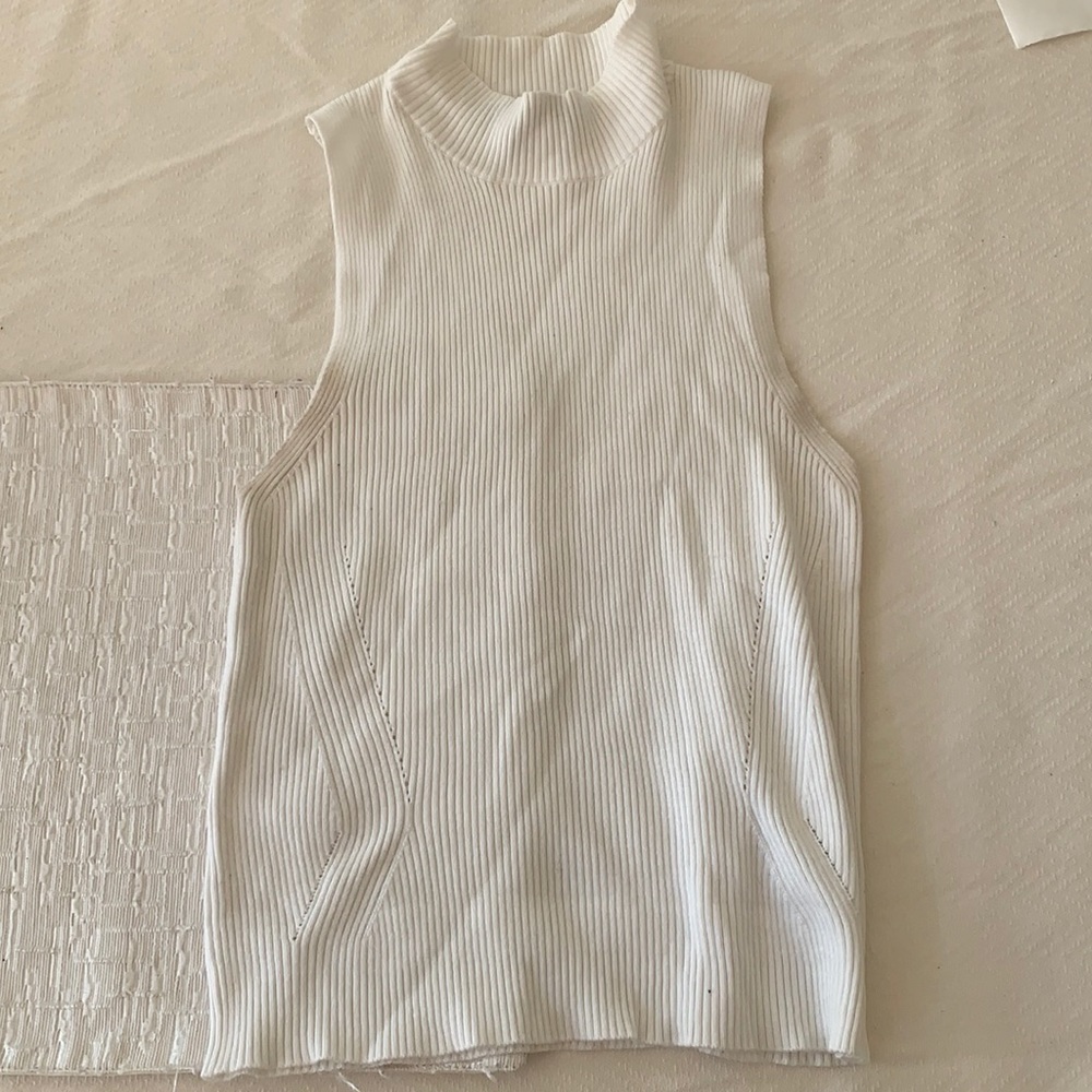 Glassons mock neck white top